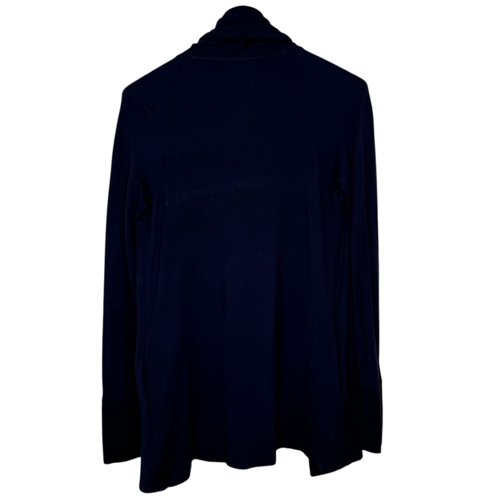 Lilly Pulitzer Elyssa Waterfall Wrap True Navy Luxletic‎ Sweater Cardigan Small - Picture 5 of 8